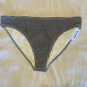 Old Navy Black & White Gingham Bikini Bottom